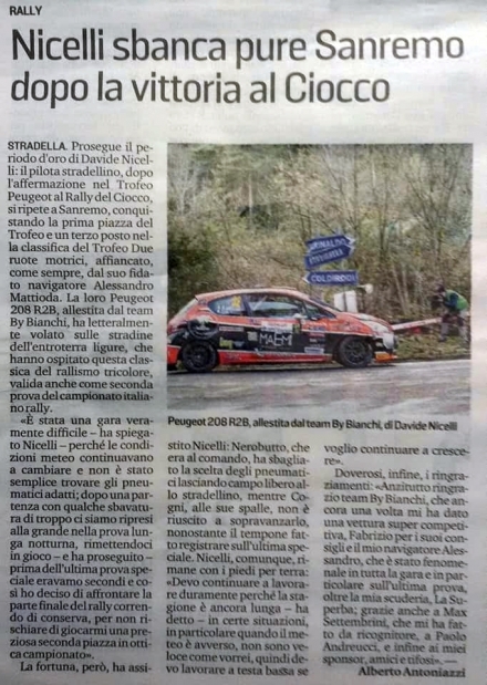 Provincia Pavese - 23 Aprile 2019 - www.davidenicelli.com