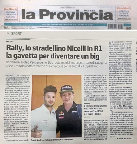 La Provincia 24/02/2020 - www.davidenicelli.com