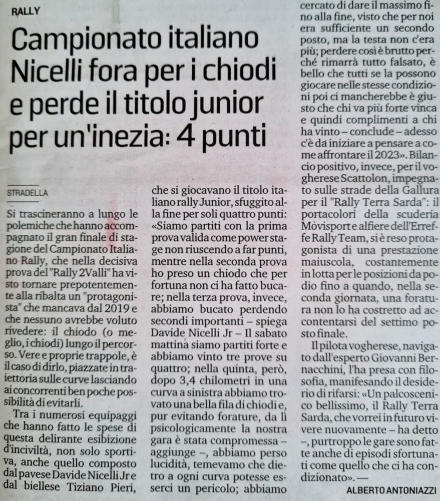 La Provincia Pavese 18/10/2022 - www.davidenicelli.com