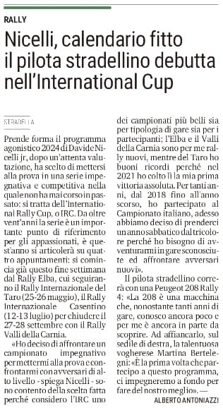 La Provincia Pavese 25/04/2024 - www.davidenicelli.com