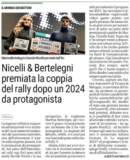 La Provincia Pavese 07/02/2025 - www.davidenicelli.com