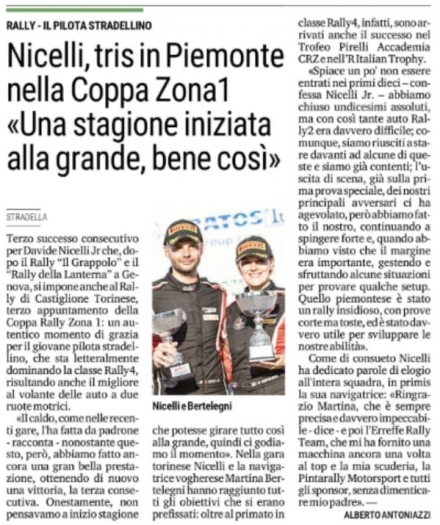La Provincia Pavese 11/07/2025 - www.DAVIDENICELLI.com