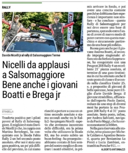La Provincia Pavese 9/08/2025 - www.DAVIDENICELLI.com